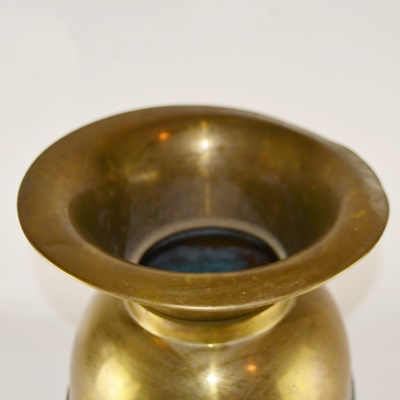 Vintage Brass Union Pacific Railroad Spittoon