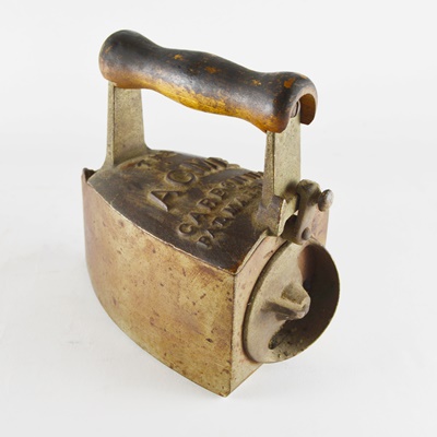 Rare Antique Acme Charcoal Iron