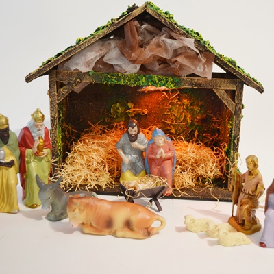 Vintage West Germany Nativity Set