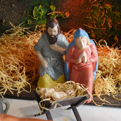 Vintage West Germany Nativity Set