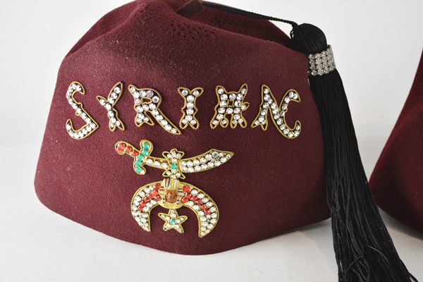 Two Syrian Shrine Caps