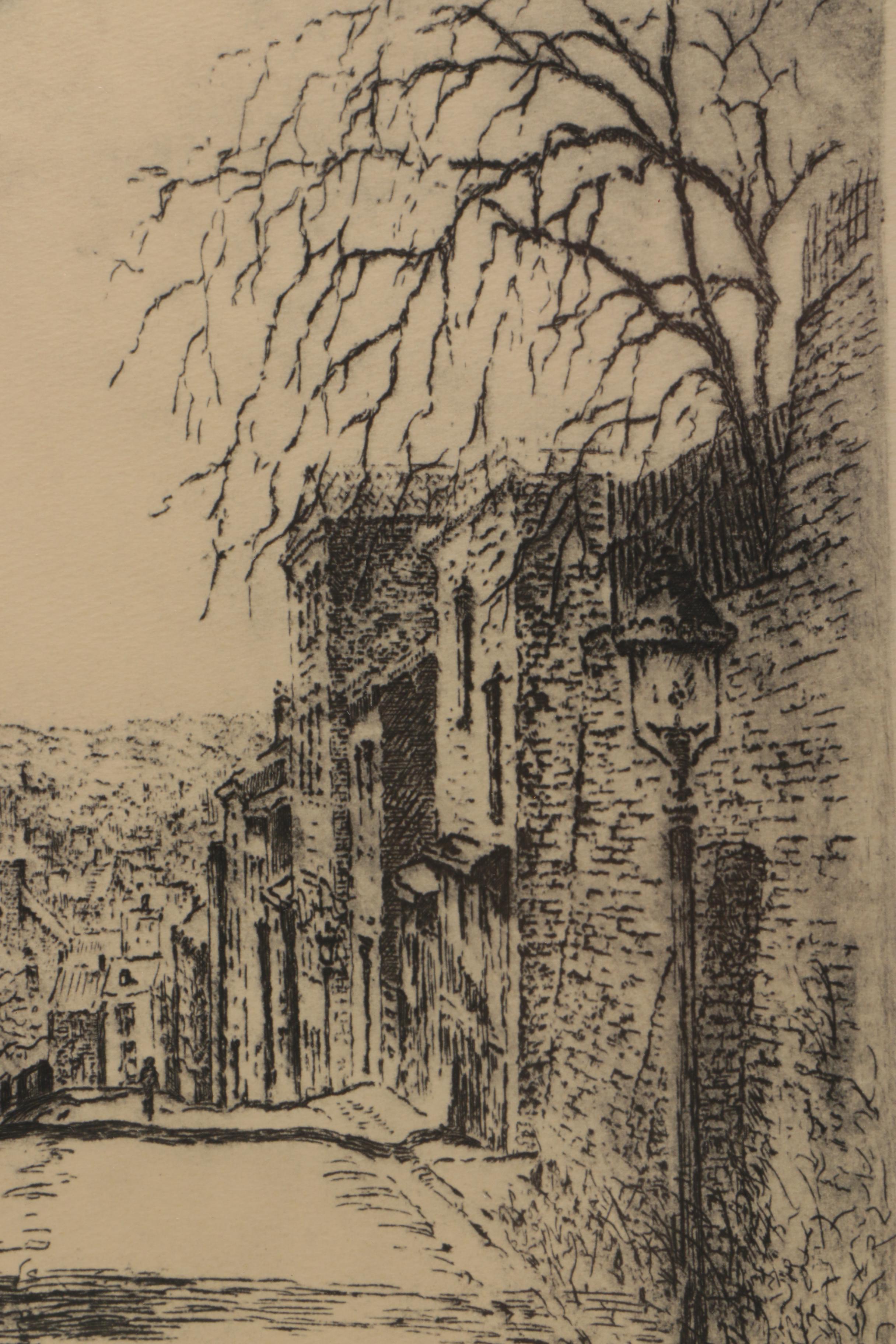 Two Black-and-White Prints after Paul Sawyier and Caroline Williams