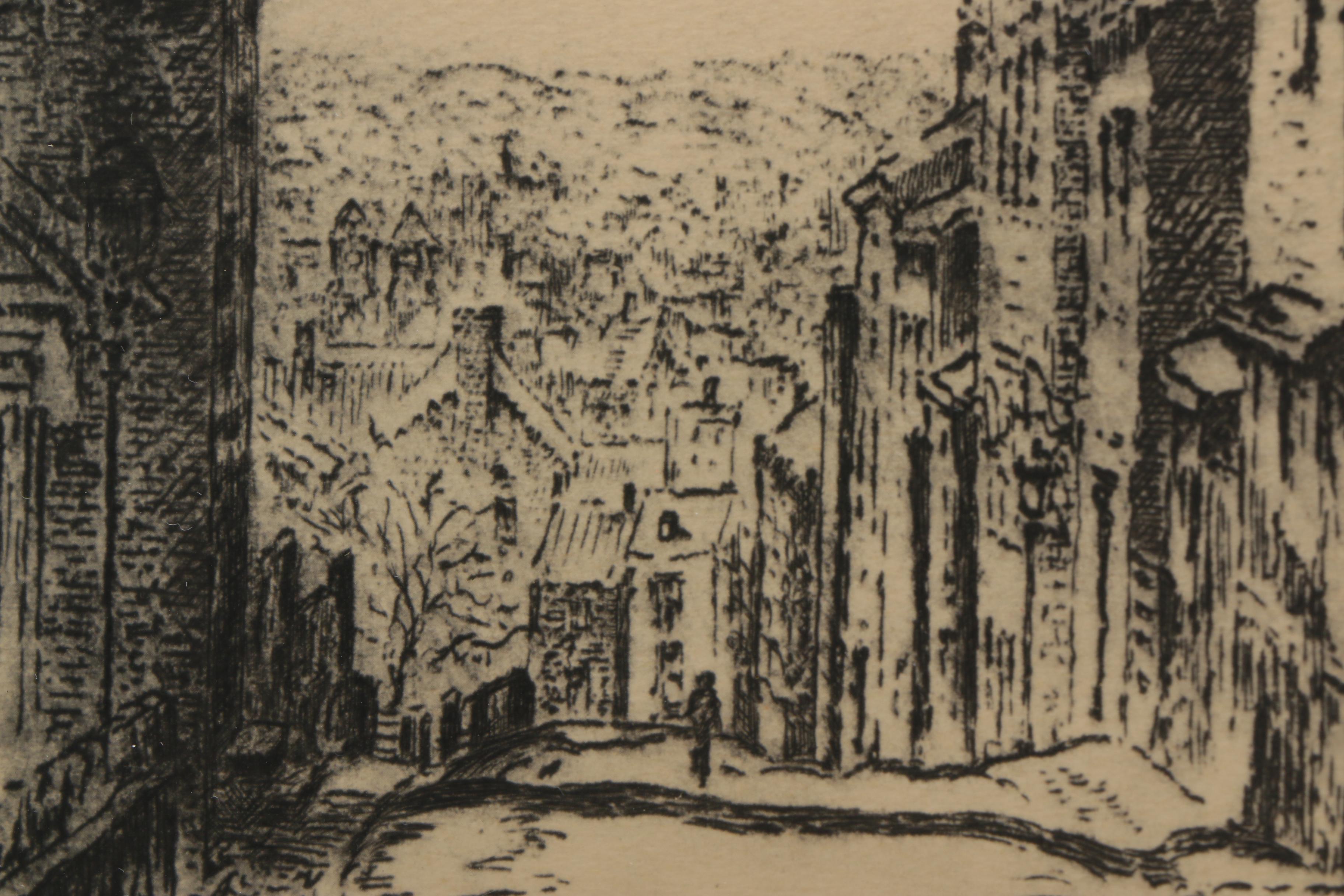 Two Black-and-White Prints after Paul Sawyier and Caroline Williams