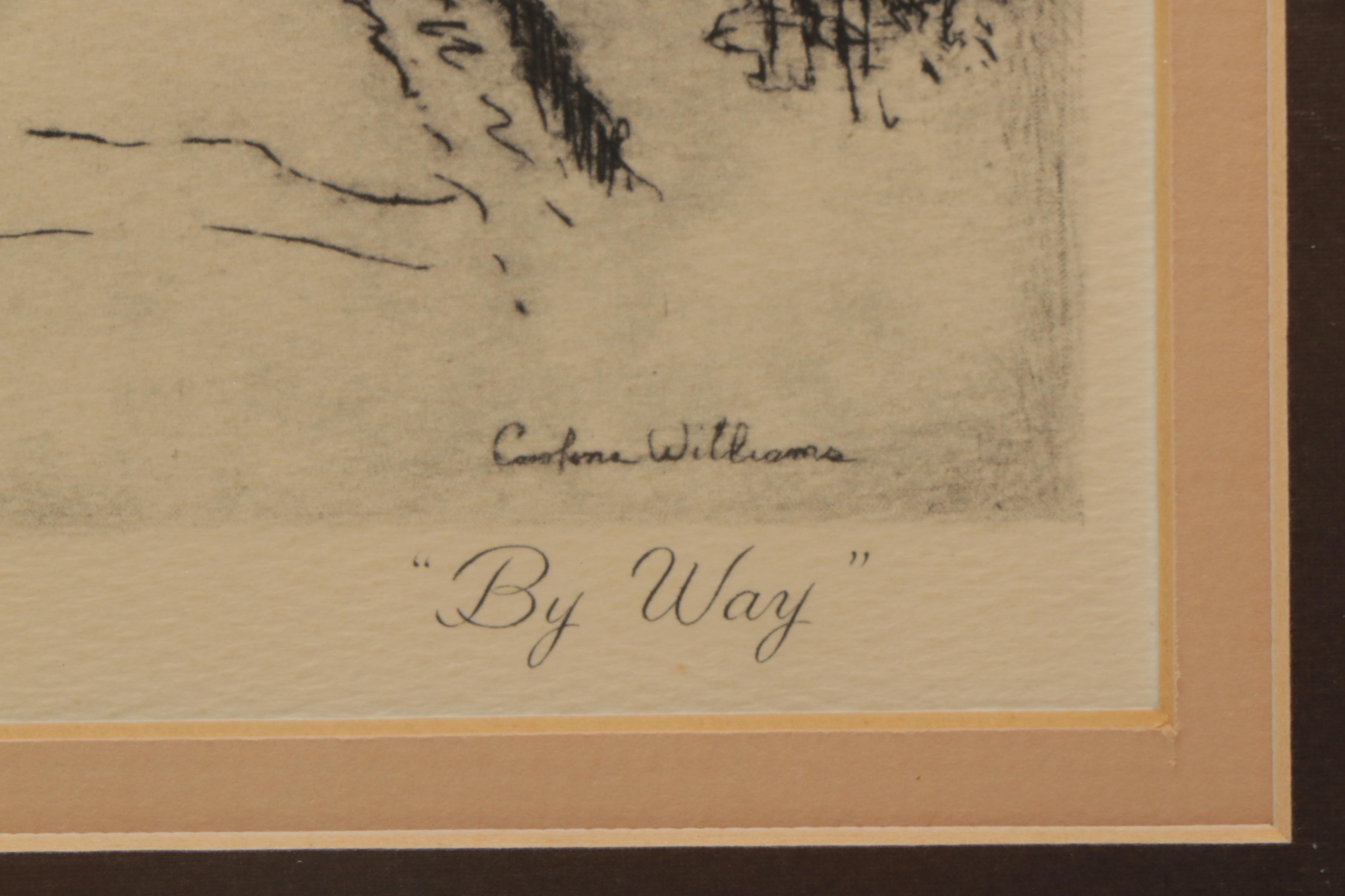 Two Black-and-White Prints after Paul Sawyier and Caroline Williams