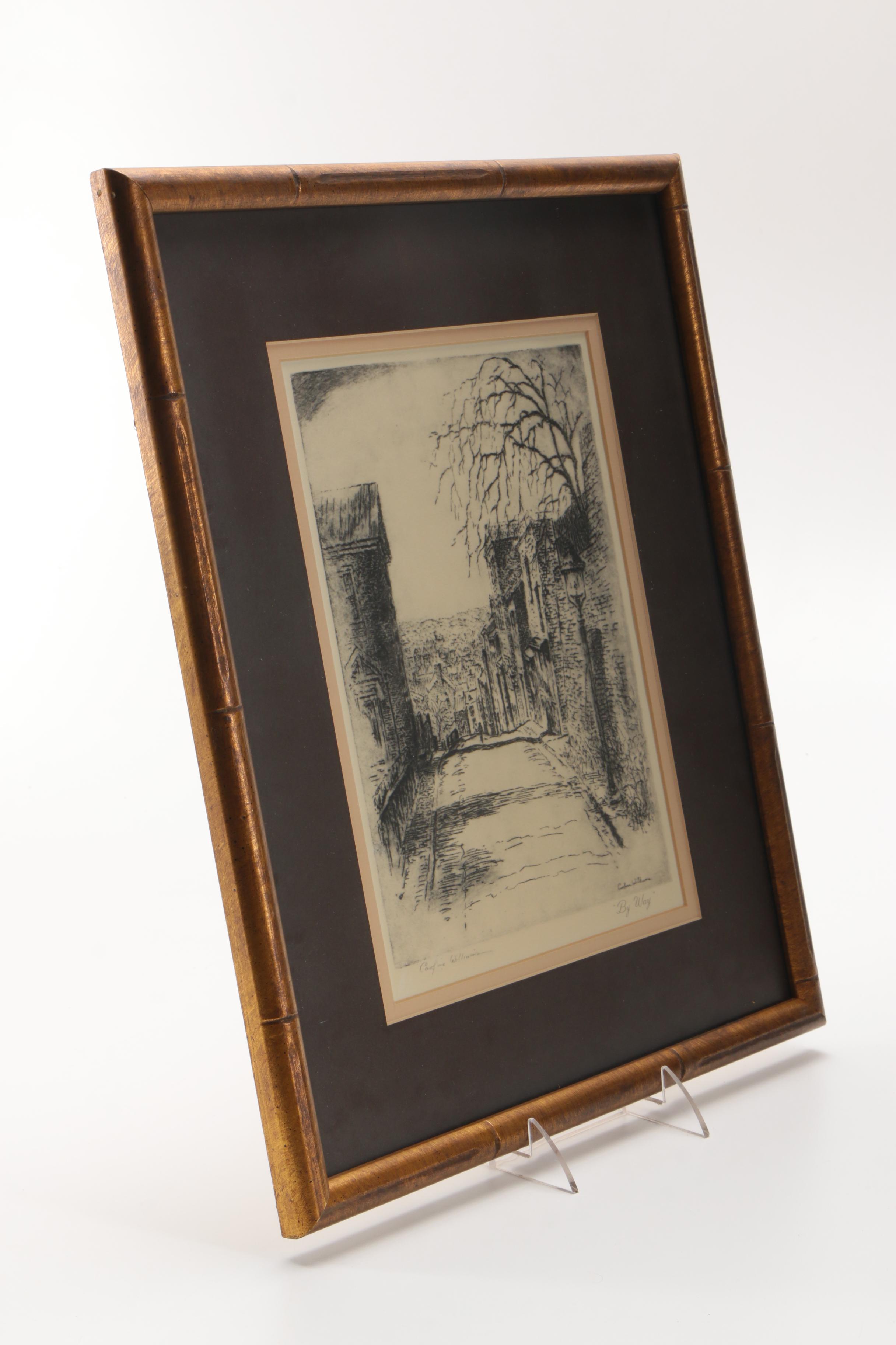 Two Black-and-White Prints after Paul Sawyier and Caroline Williams