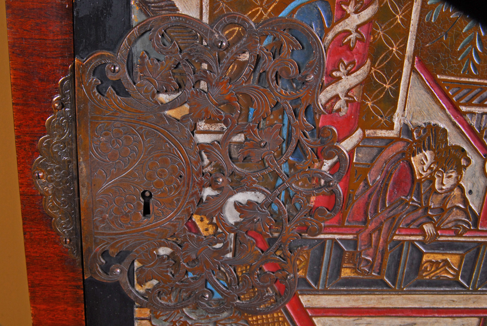 Chinoiserie Mahogany Cabinet