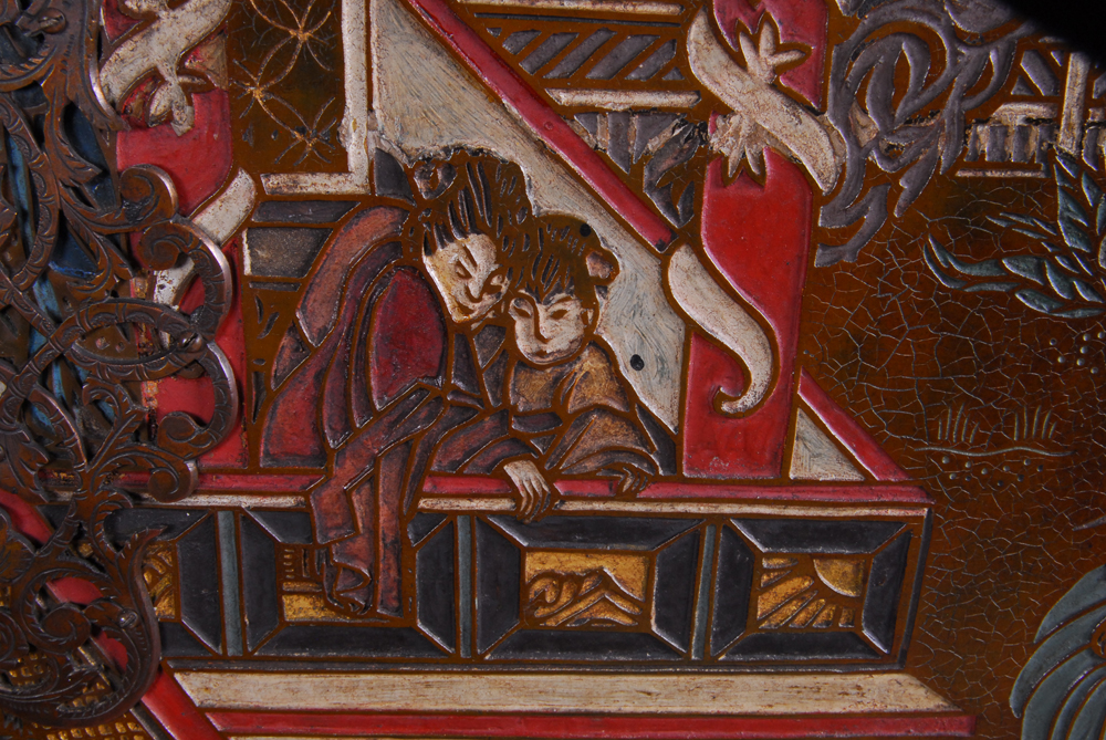 Chinoiserie Mahogany Cabinet