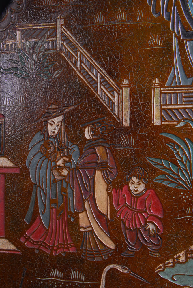 Chinoiserie Mahogany Cabinet