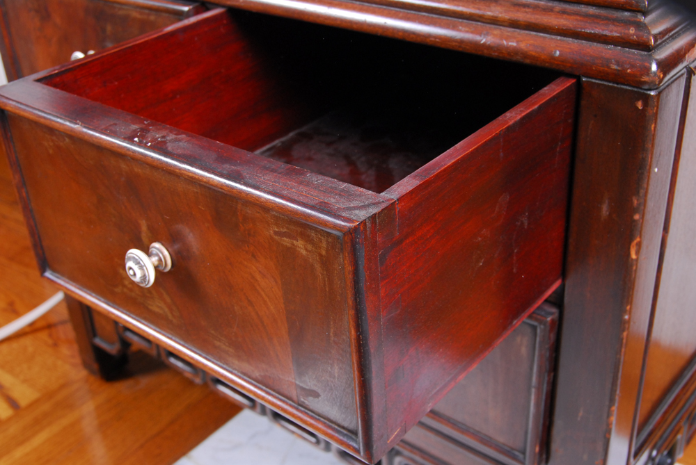 Chinoiserie Mahogany Cabinet