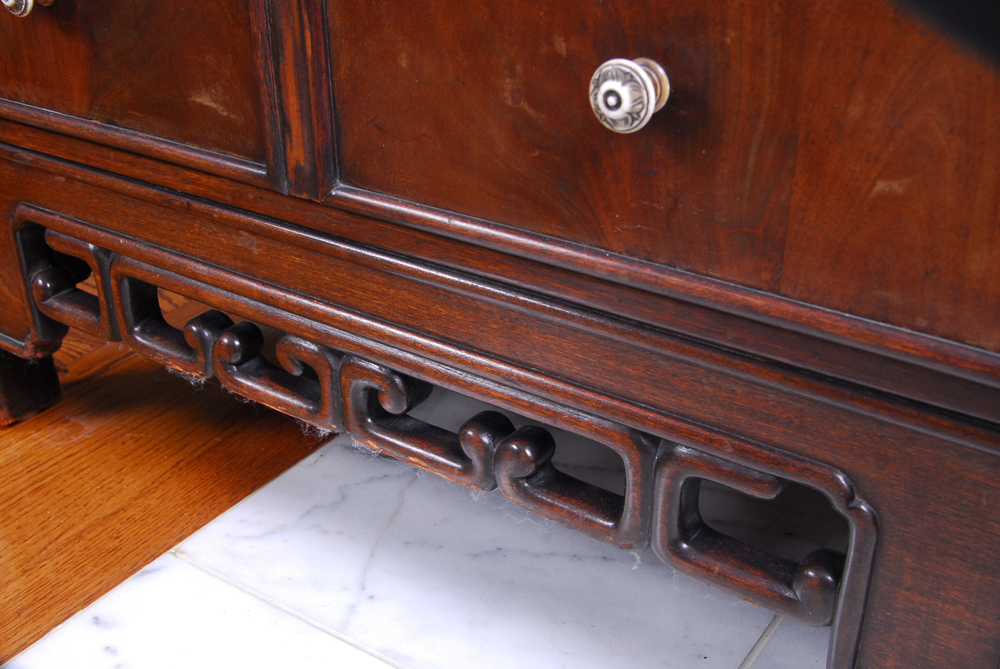 Chinoiserie Mahogany Cabinet