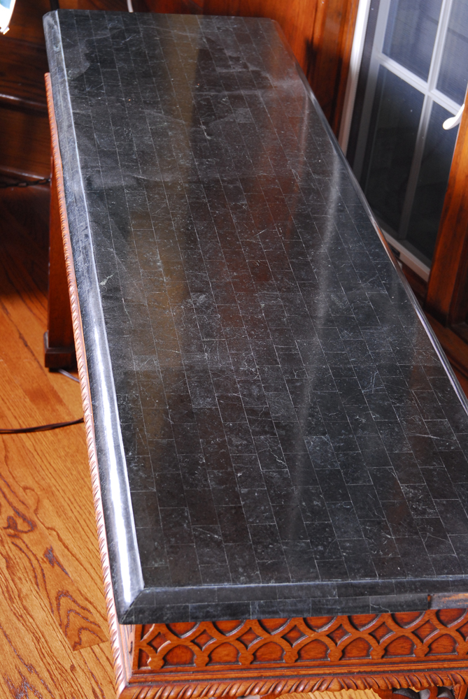 Maitland-Smith Marble Top Console Table