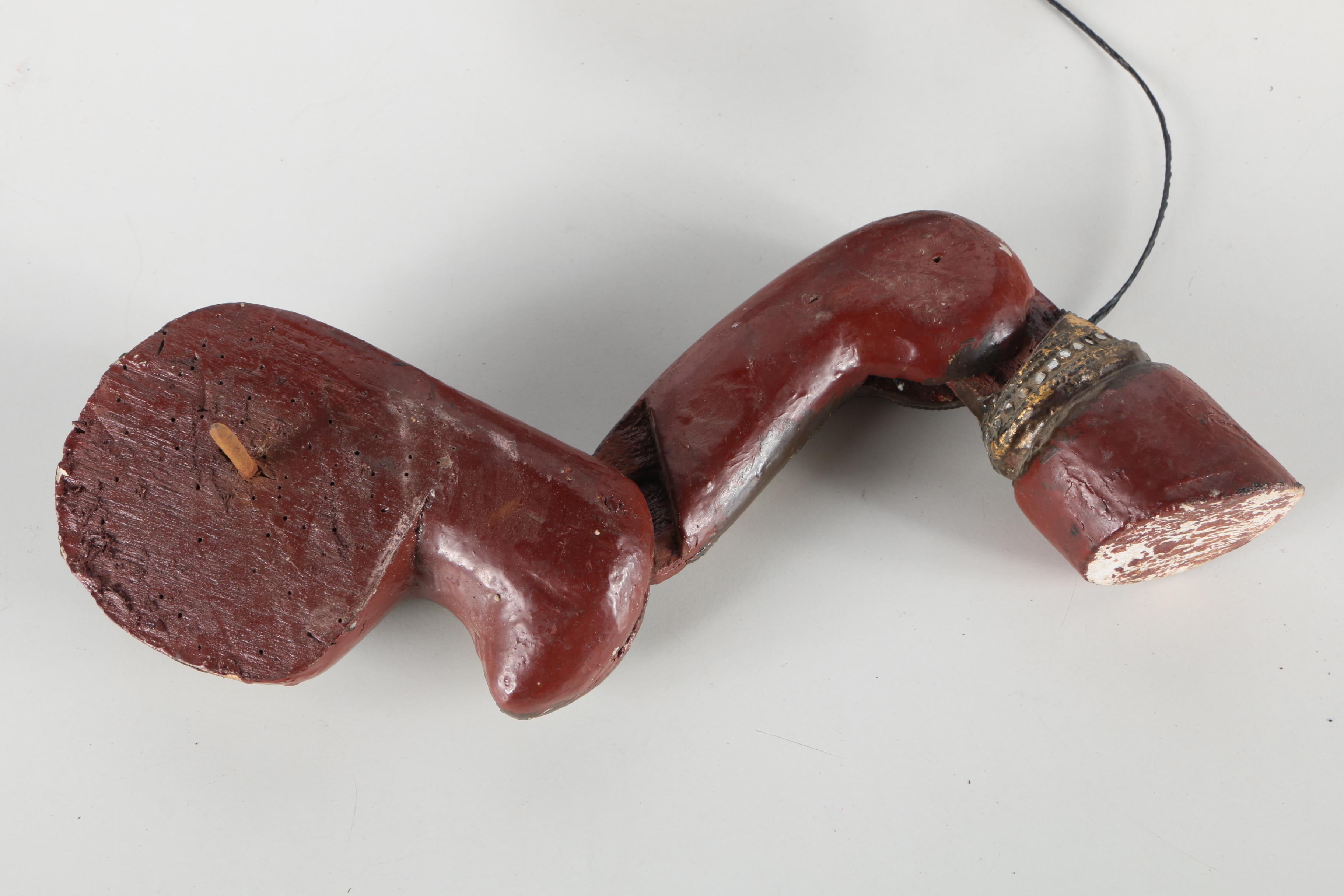 Vintage Carved Wood Marionette of a Horse From Thailand