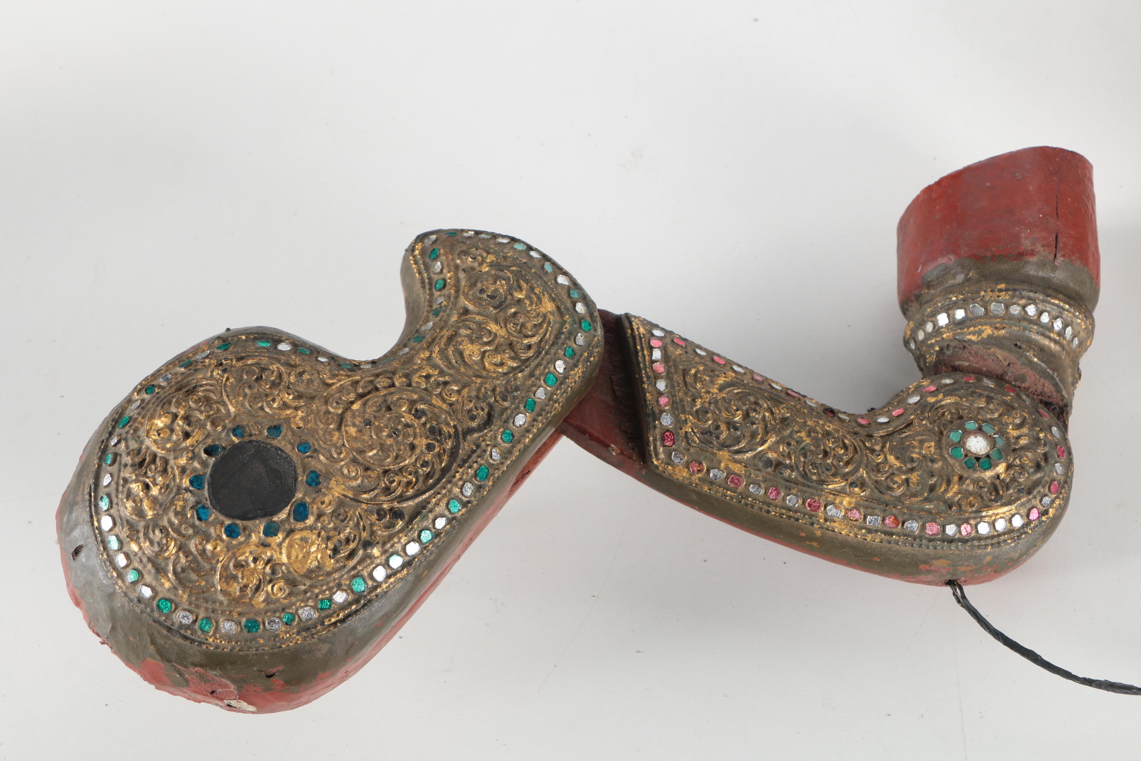 Vintage Carved Wood Marionette of a Horse From Thailand