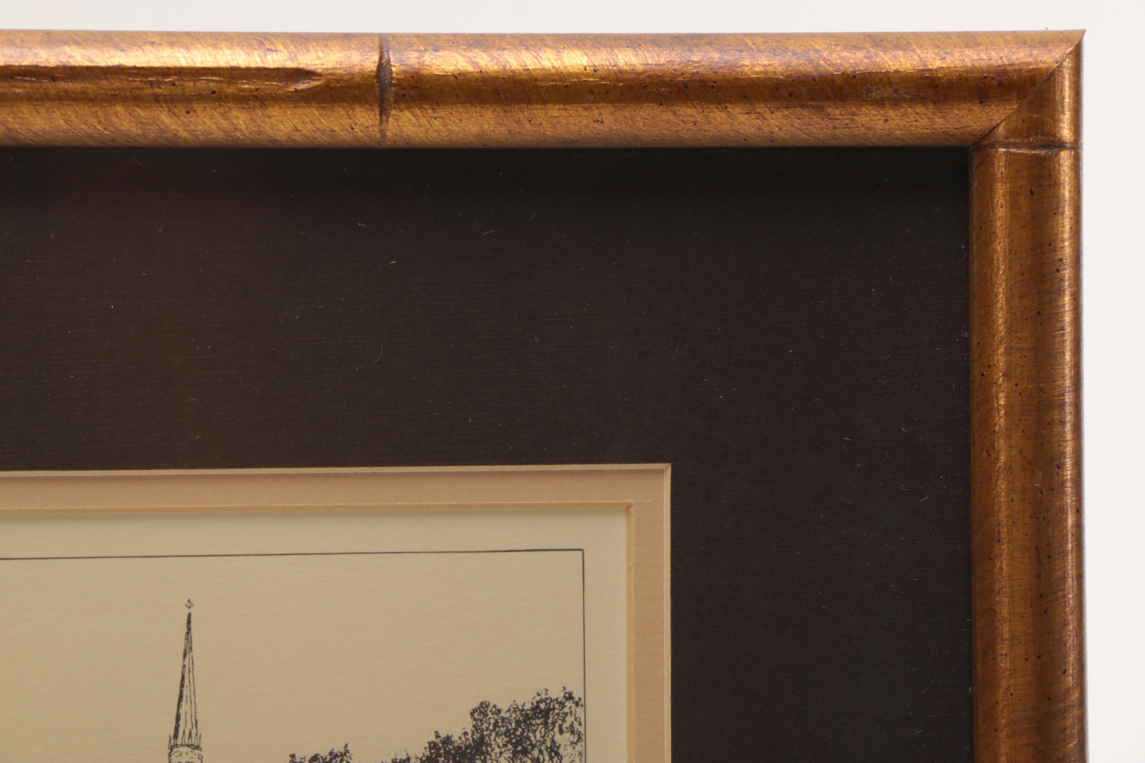 Two Black-and-White Prints after Paul Sawyier and Caroline Williams