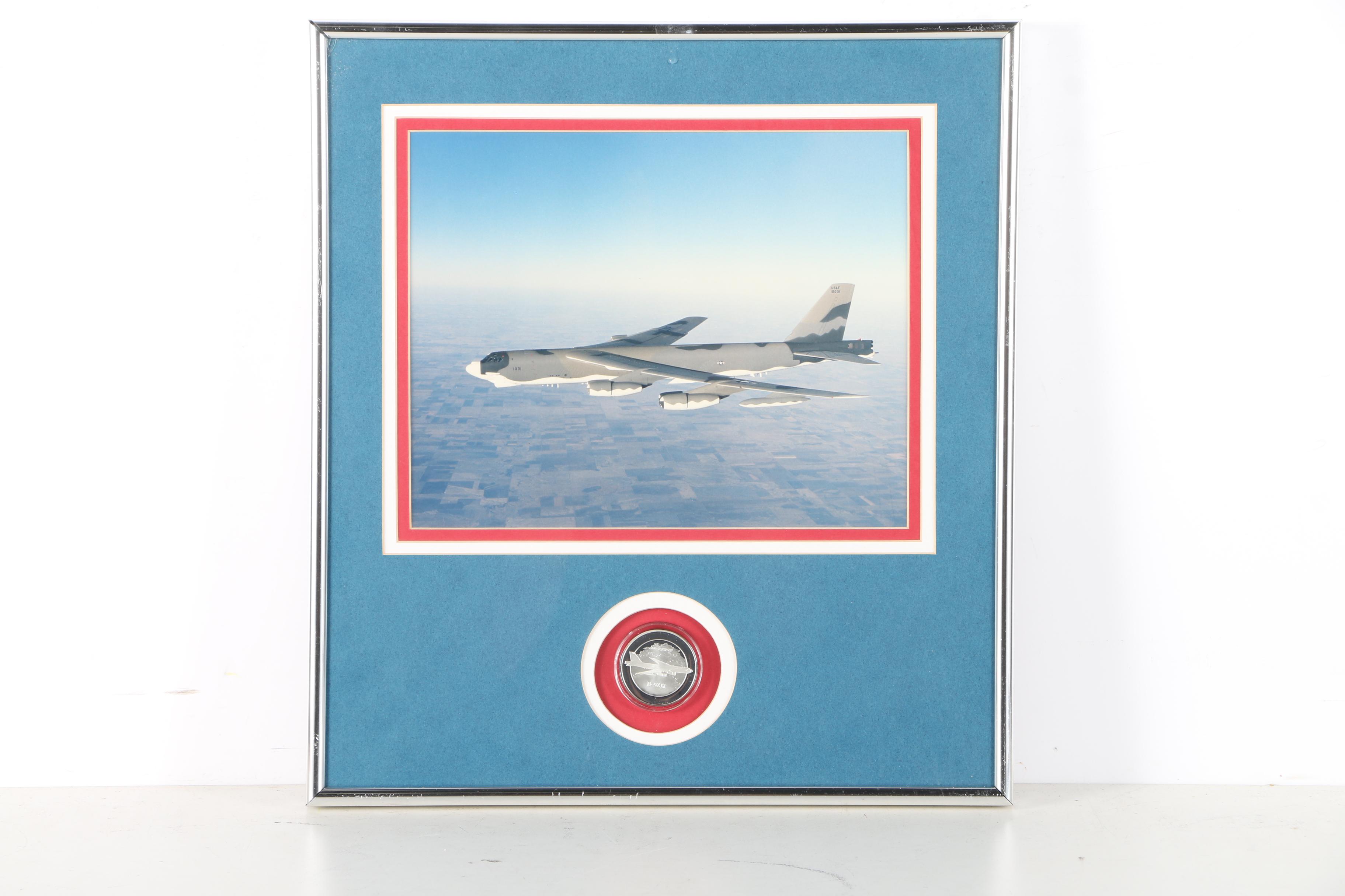 Two Framed Color Photographs of Boeing Aircraft