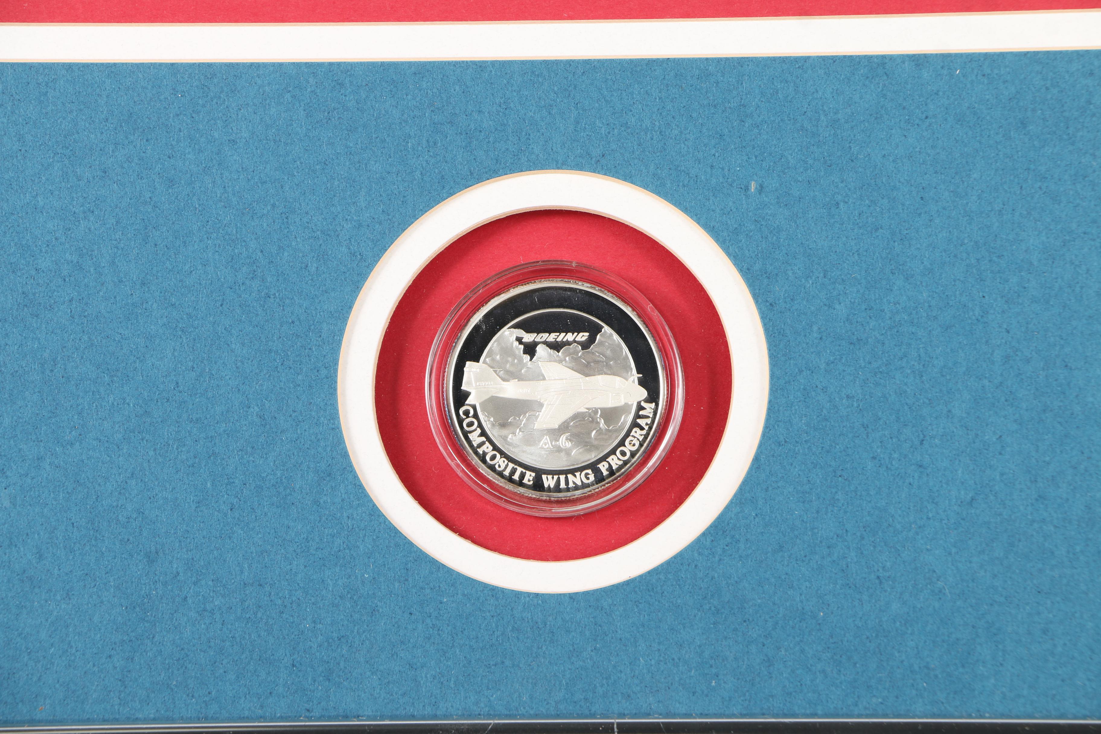 Two Framed Color Photographs of Boeing Aircraft