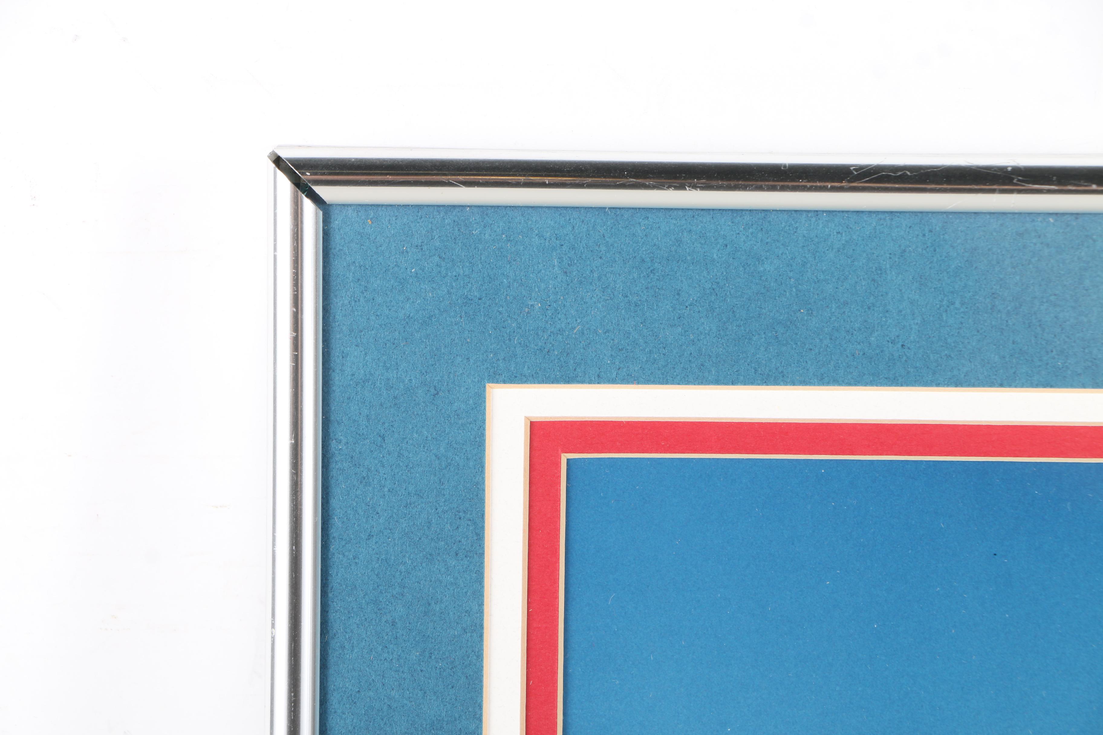 Two Framed Color Photographs of Boeing Aircraft