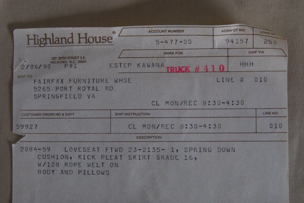 Vintage Love Seat by Highland House