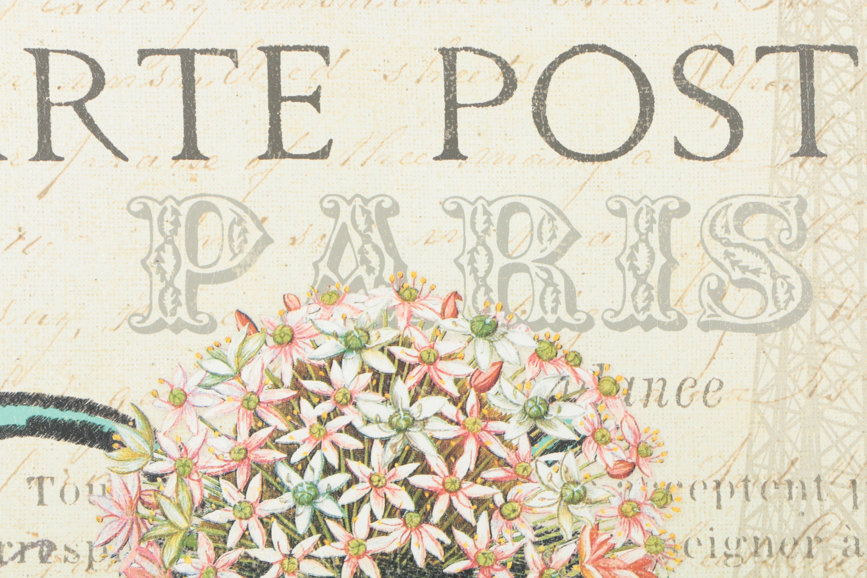Giclée Print on Stretched Canvas "Carte Postale"