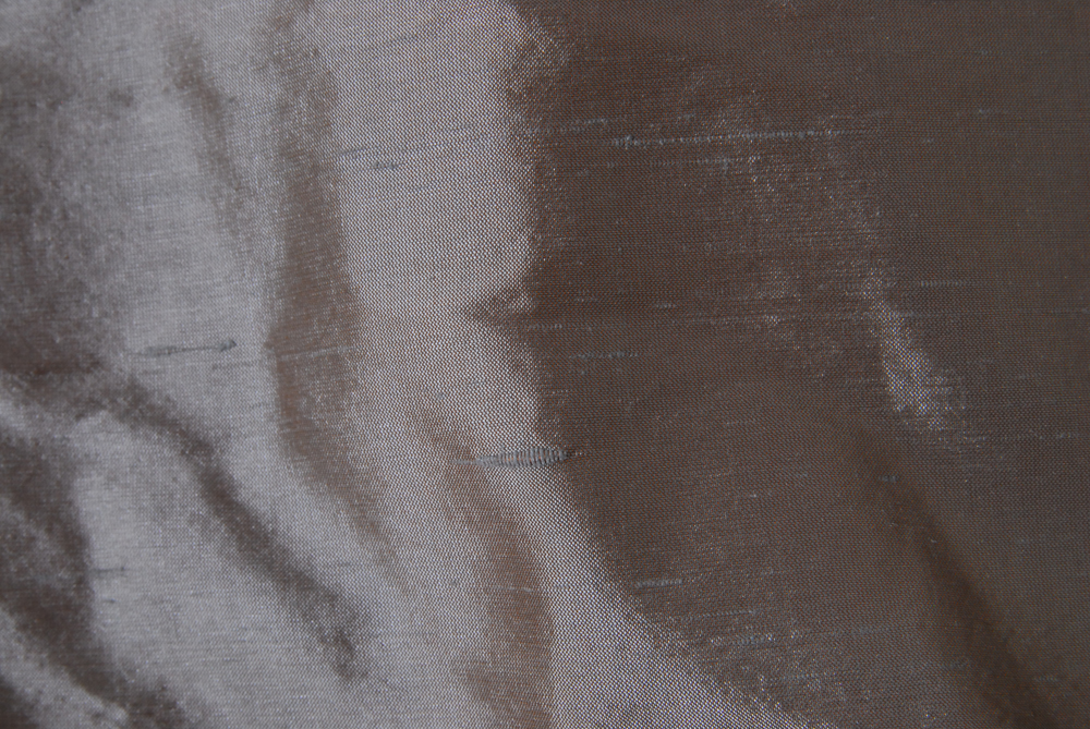 Gray Silk Window Curtain Set of Four Panels