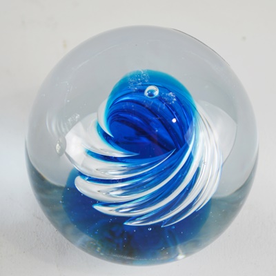 Blenko Blown Glass Paperweight