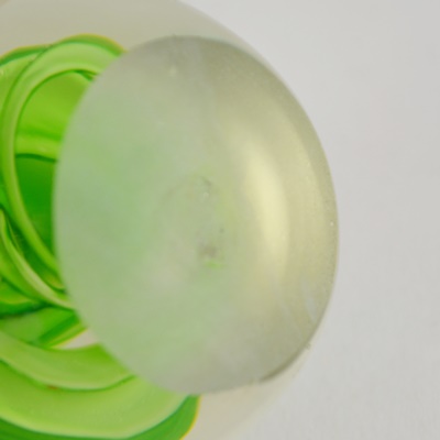 Green Blown Glass Paperweight
