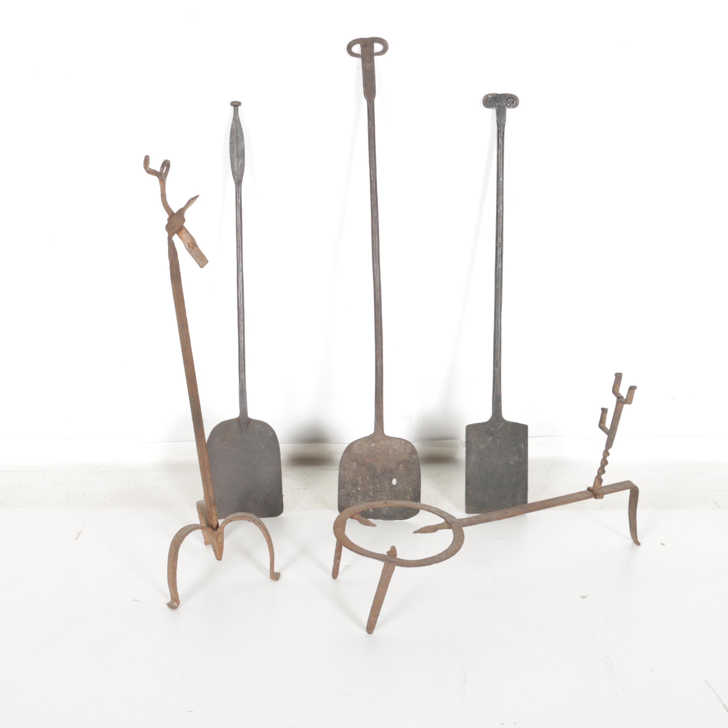 Iron Fireplace Tool Assortment