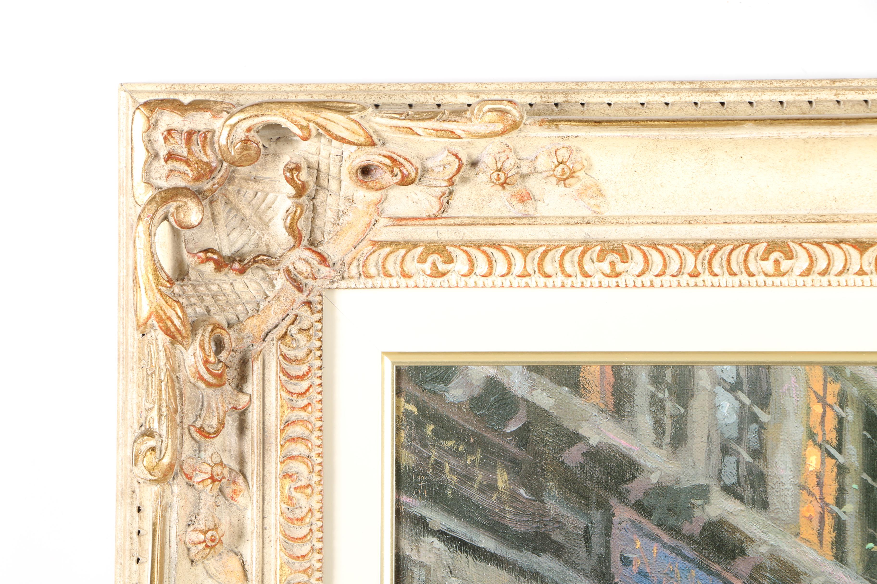 Thomas Kinkade Giclee Print on Canvas "Boulevard Lights, Paris"