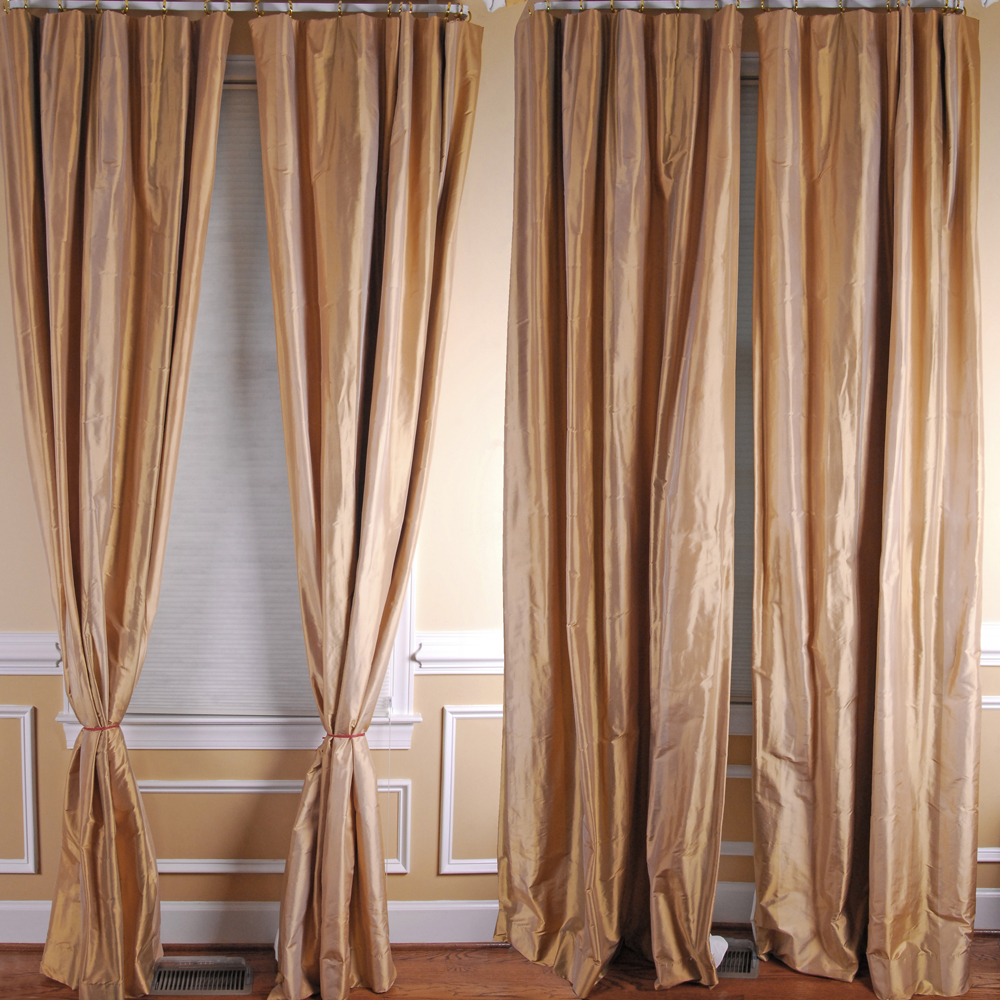 Silk Curtain Panels