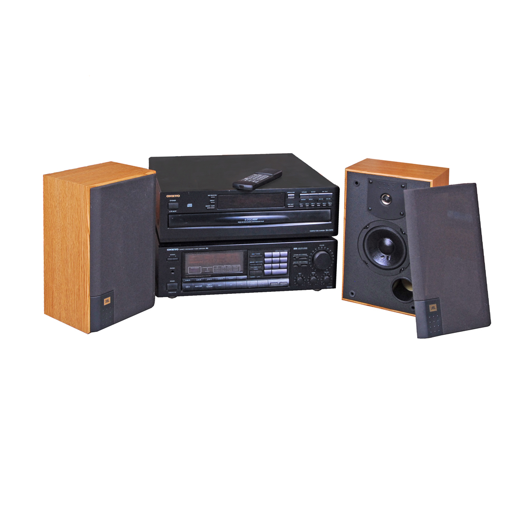 Onkyo Stereo Equipment With JBL Speakers