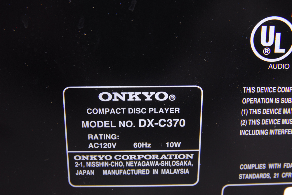 Onkyo Stereo Equipment With JBL Speakers