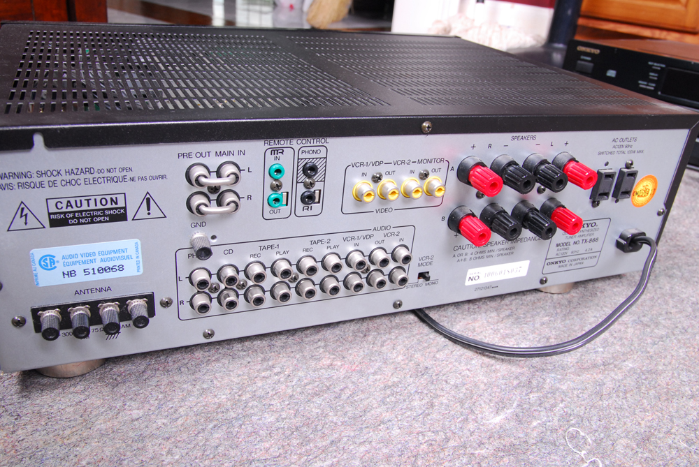 Onkyo Stereo Equipment With JBL Speakers