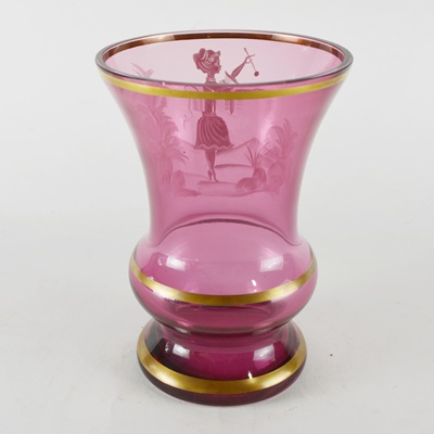 Vintage Bohemia Crystal Vase