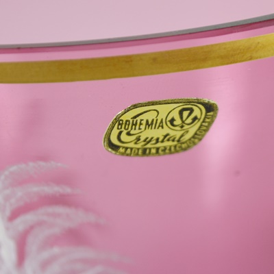 Vintage Bohemia Crystal Vase