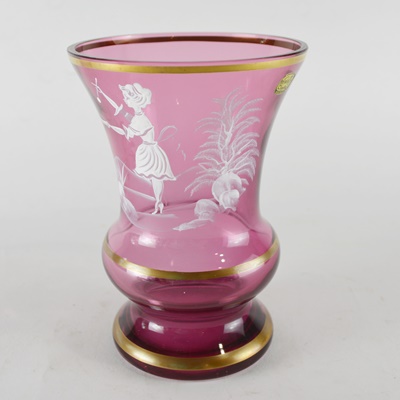 Vintage Bohemia Crystal Vase