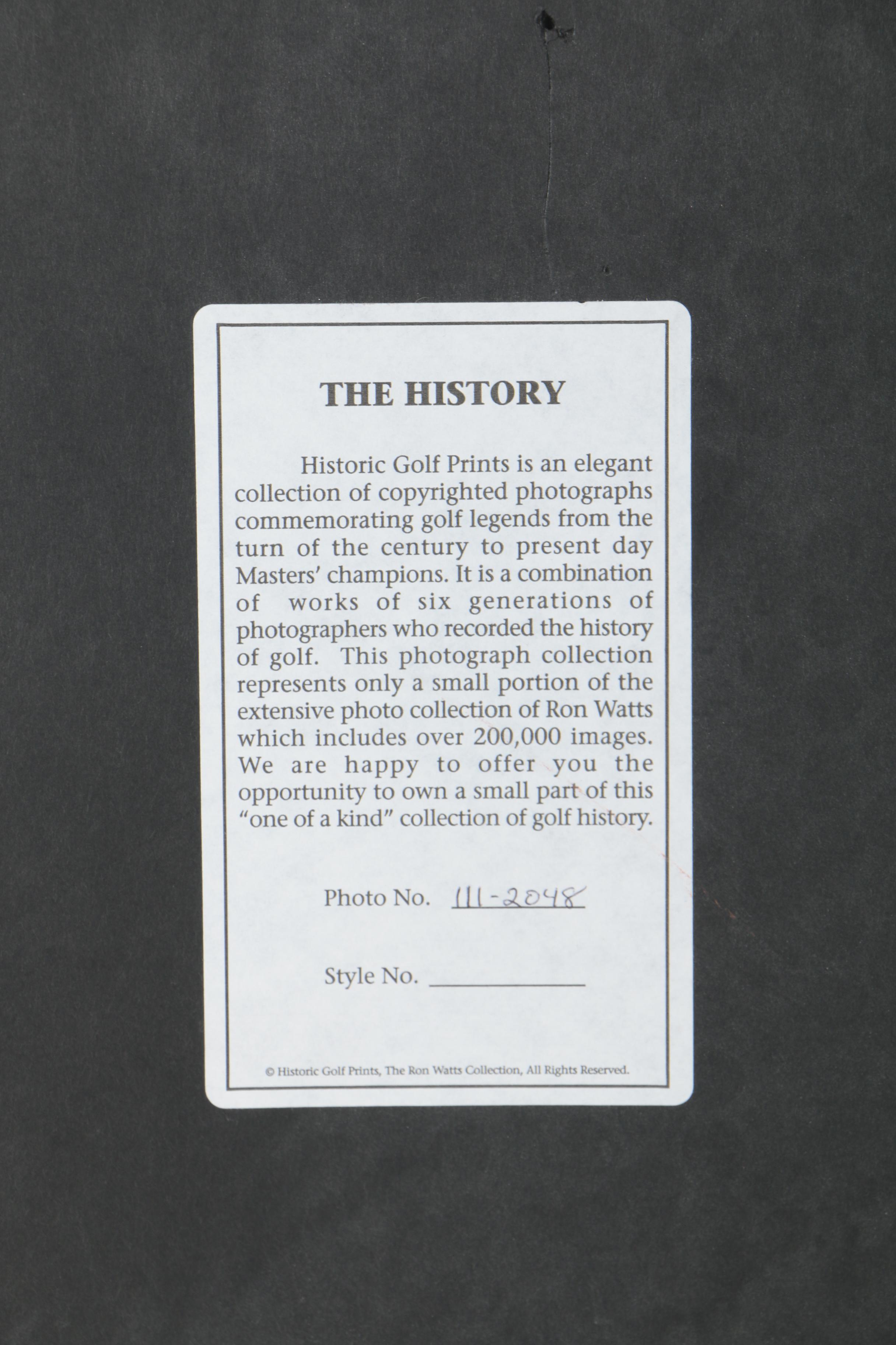 Ron Watts Color Photograph of Augusta National Golf Club