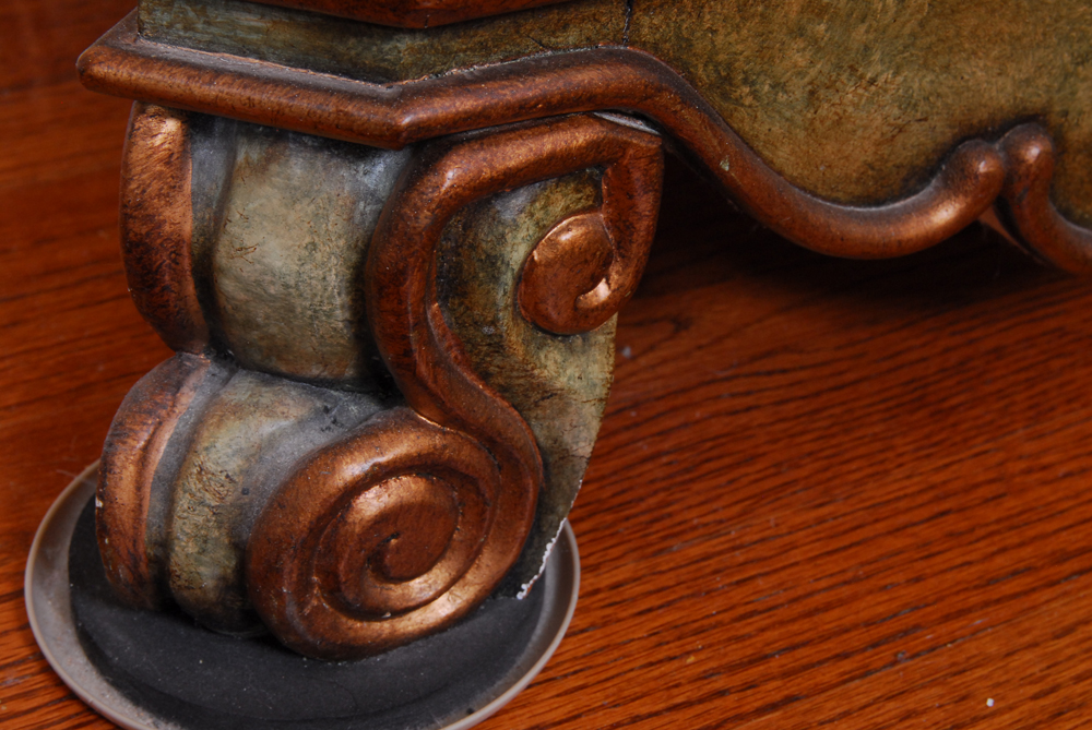 Floral Painted Louis XV Style Chest of Drawers