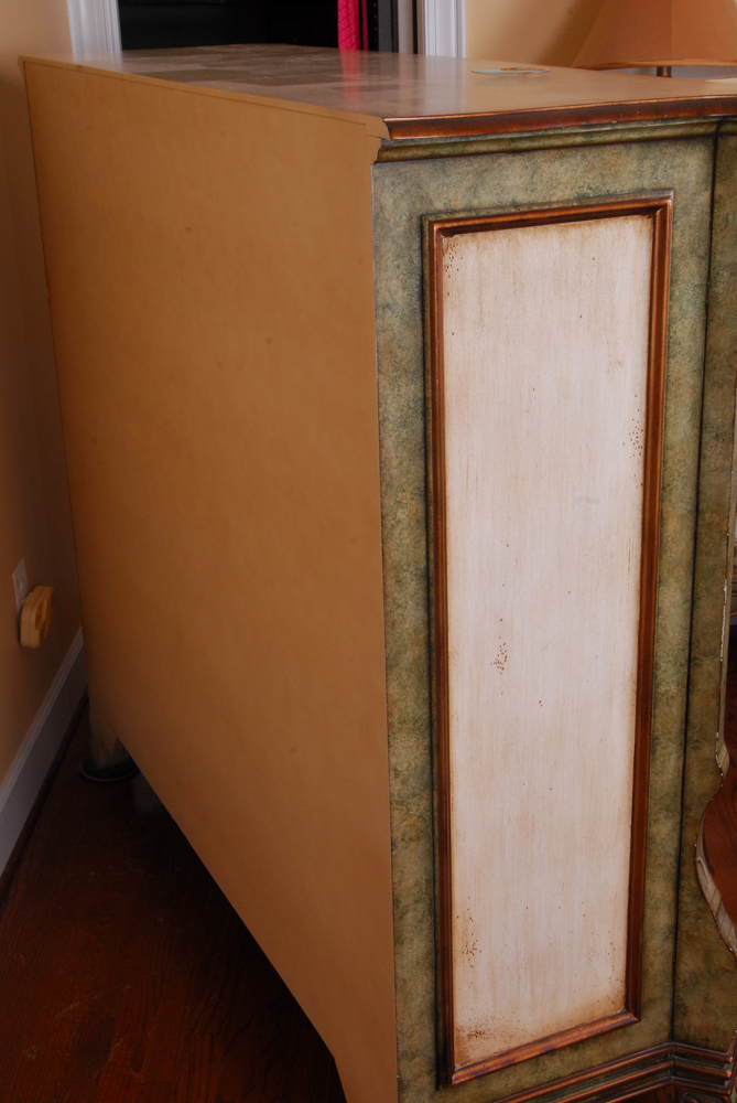 Floral Painted Louis XV Style Chest of Drawers