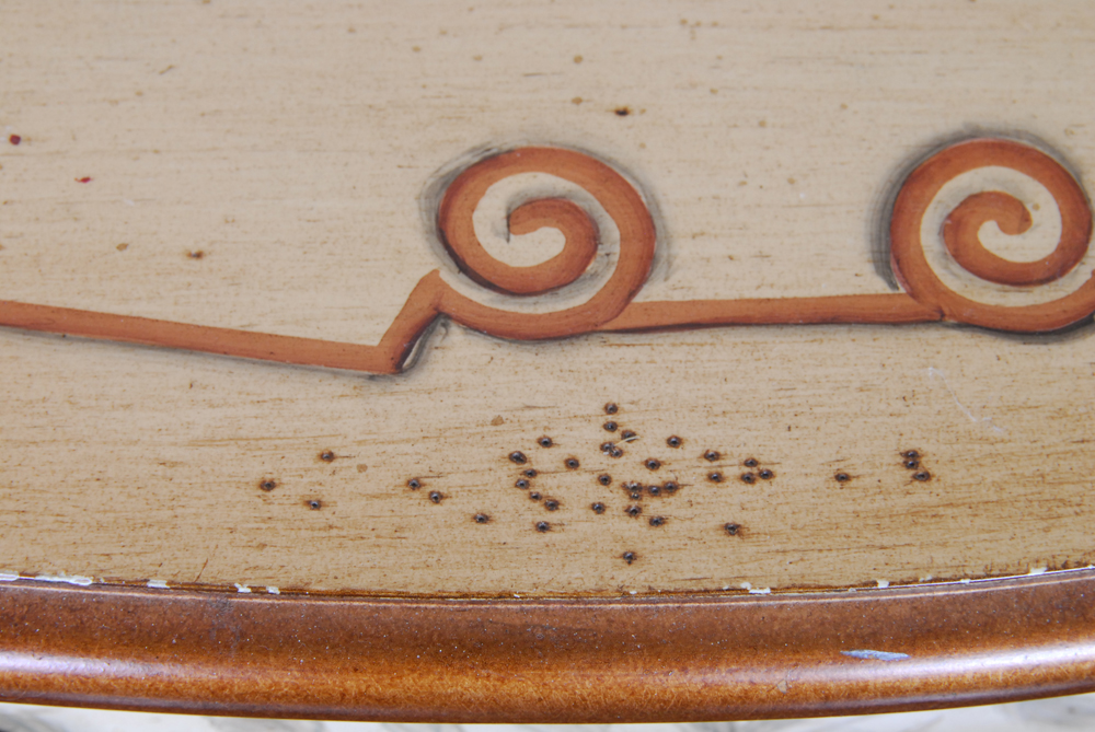 Floral Painted Louis XV Style Nightstand