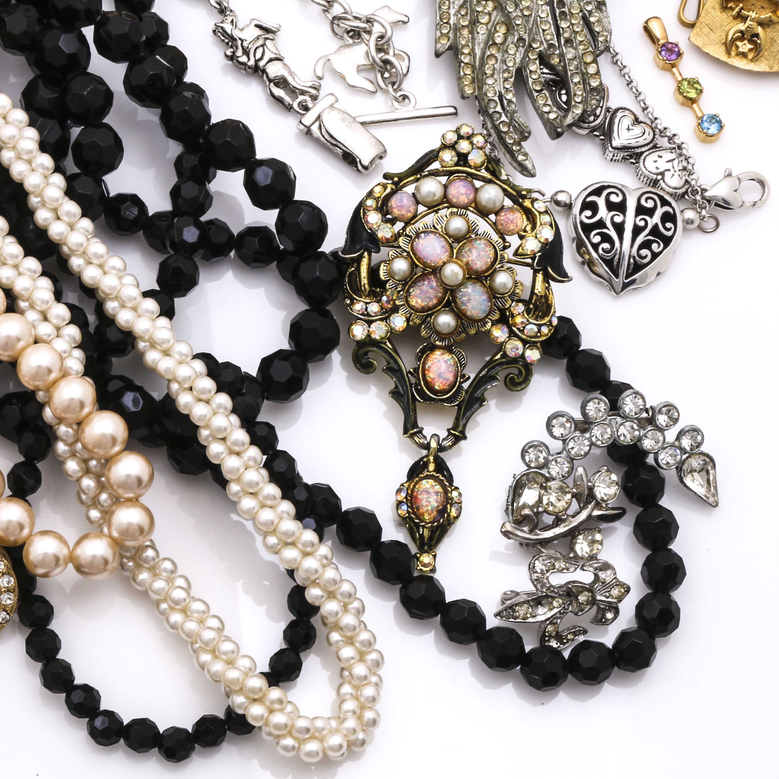 Assortment of Costume Jewelry Featuring Brighton