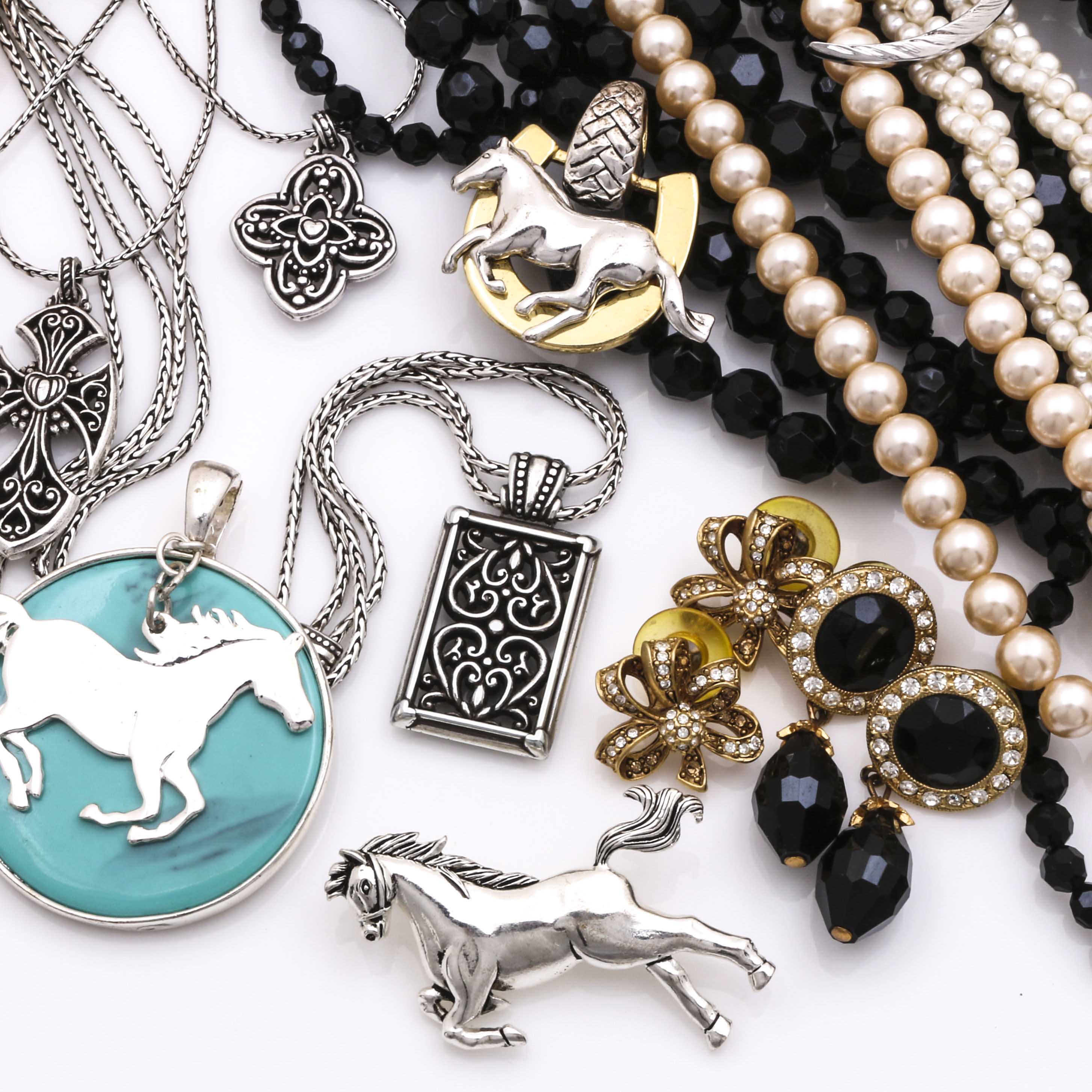 Assortment of Costume Jewelry Featuring Brighton