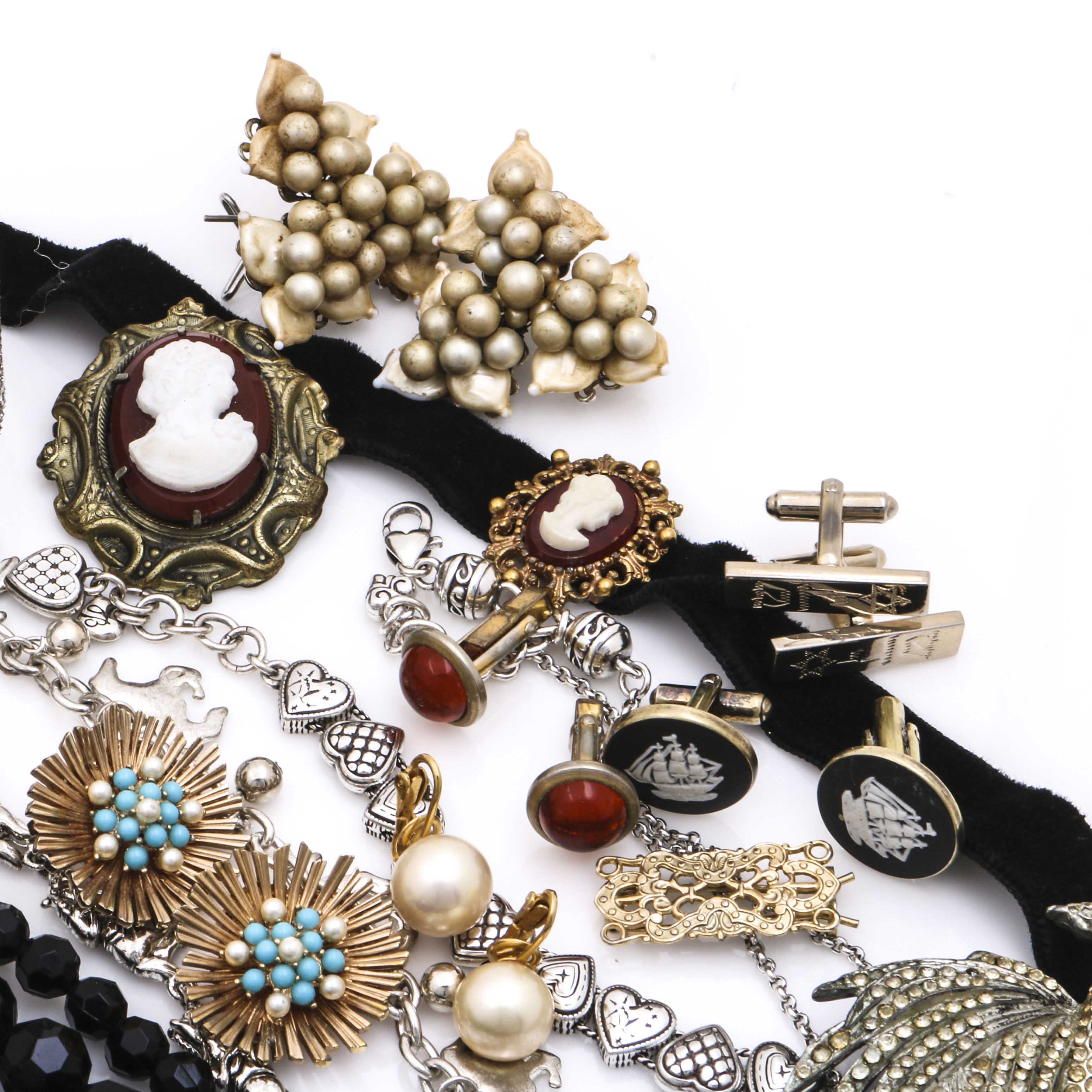 Assortment of Costume Jewelry Featuring Brighton