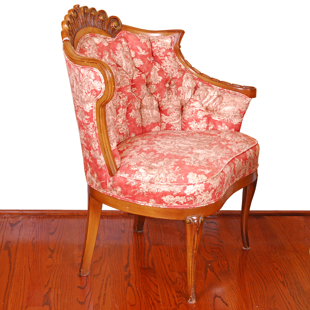 Louis XV Style Parlor Chair