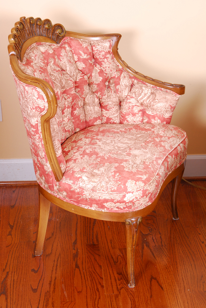 Louis XV Style Parlor Chair