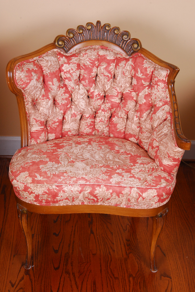 Louis XV Style Parlor Chair