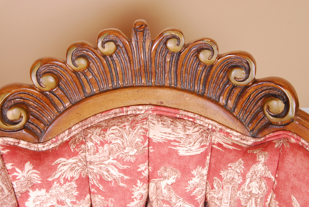 Louis XV Style Parlor Chair