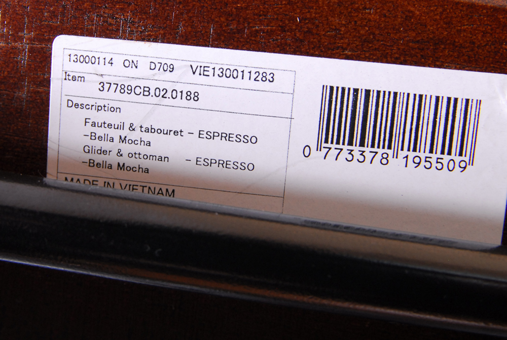 Shermag Glider and Ottoman