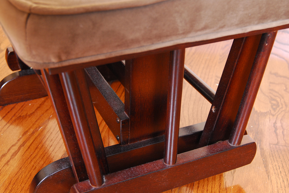 Shermag Glider and Ottoman