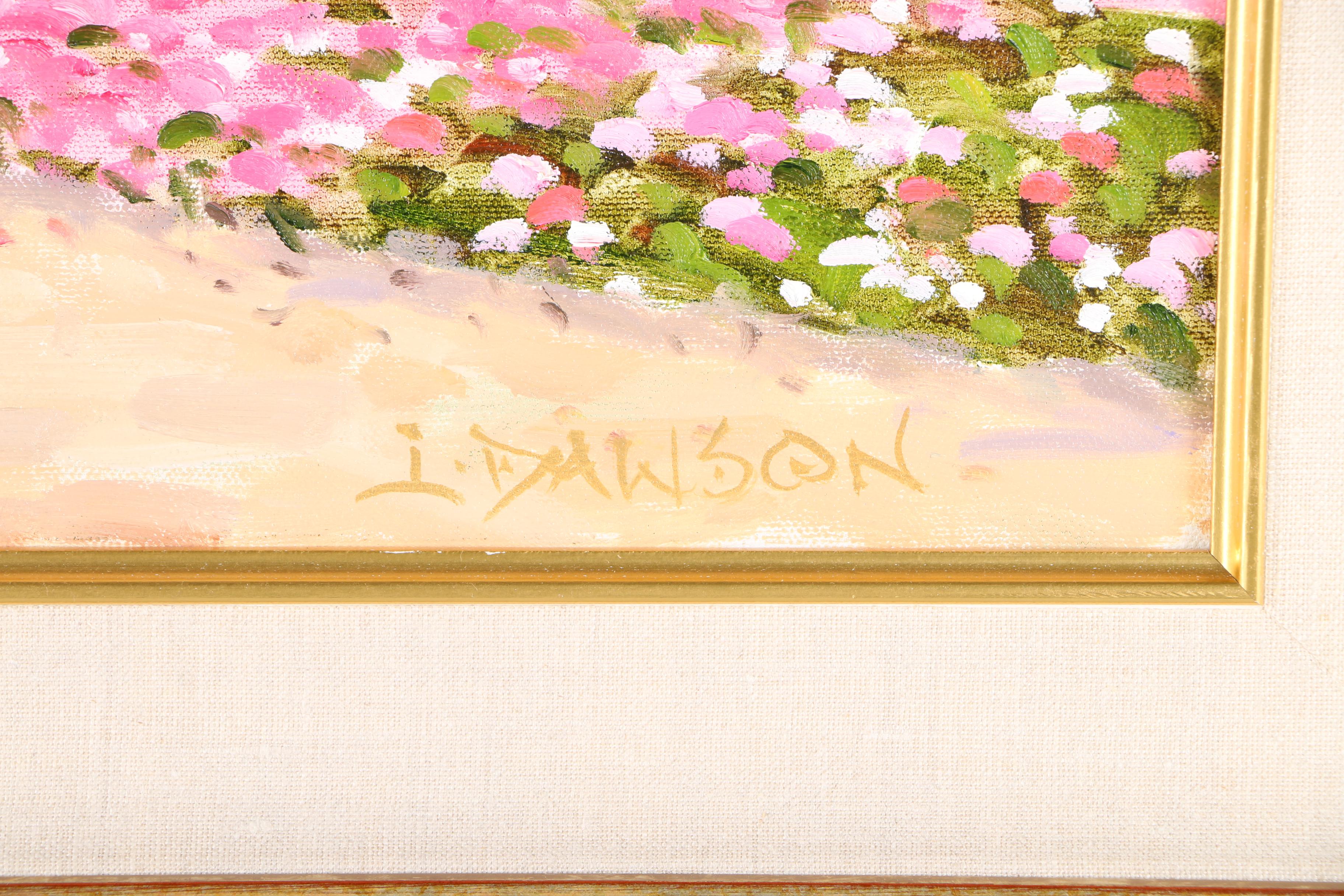 Lindsey Dawson Oil Painting on Canvas "Valentine's Carousel"