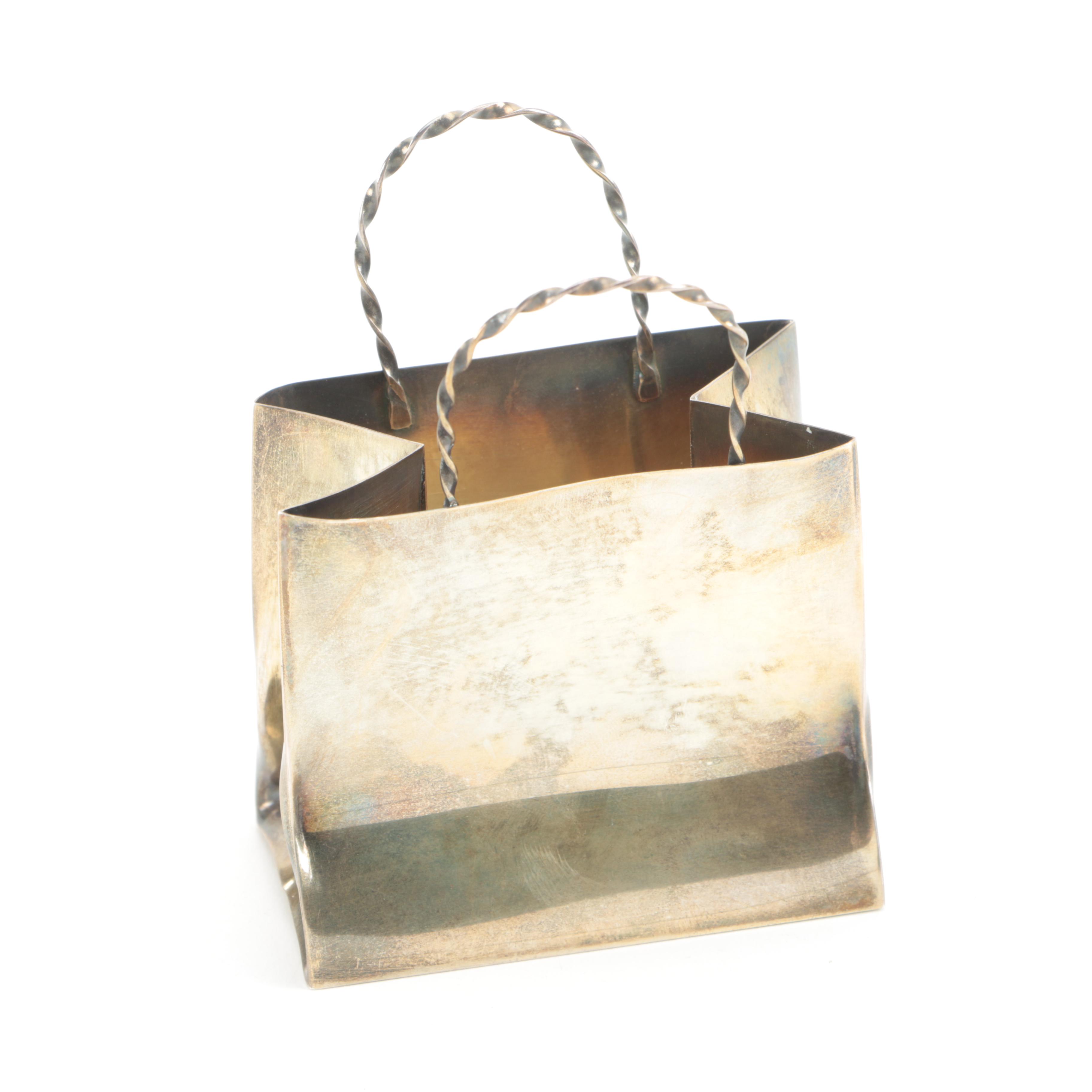 Cartier Sterling Silver "Gift Bag" Miniature